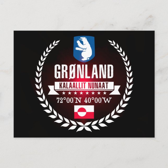 Grönland Postkarte (Vorderseite)