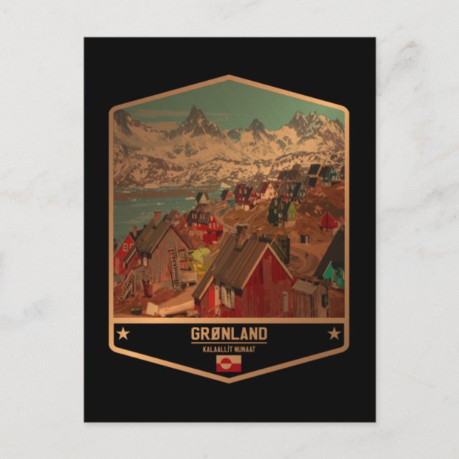 Grönland Postkarte (Vorderseite)