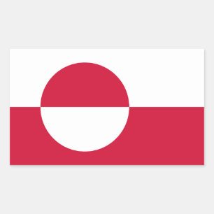 Grönland Rechteckiger Aufkleber