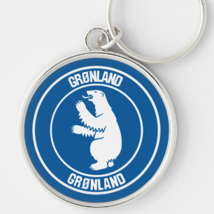 Grönland-RundEmblem Schlüsselanhänger