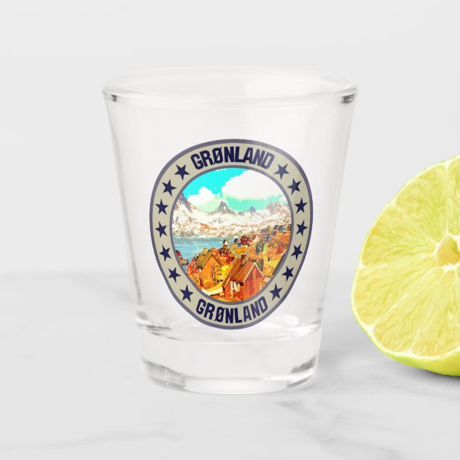 Grönland Schnapsglas (Vorderseite)
