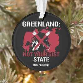 Grönland Souveränität Nicht Ihr 51. Staat Arktis Ornament