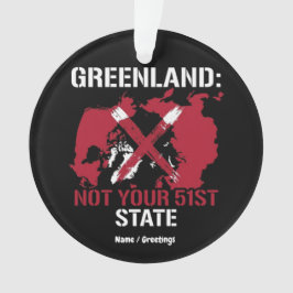 Grönland Souveränität Nicht Ihr 51. Staat Arktis  Ornament