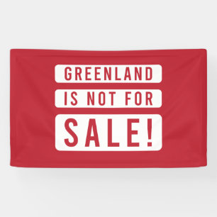 Grönland steht nicht zum Verkauf politische Protes Banner