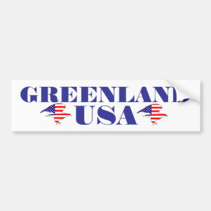 Grönland USA treten dem neuen Goldenen Zeitalter A Autoaufkleber