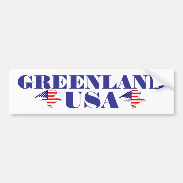 Grönland USA treten dem neuen Goldenen Zeitalter A Autoaufkleber (Vorne)
