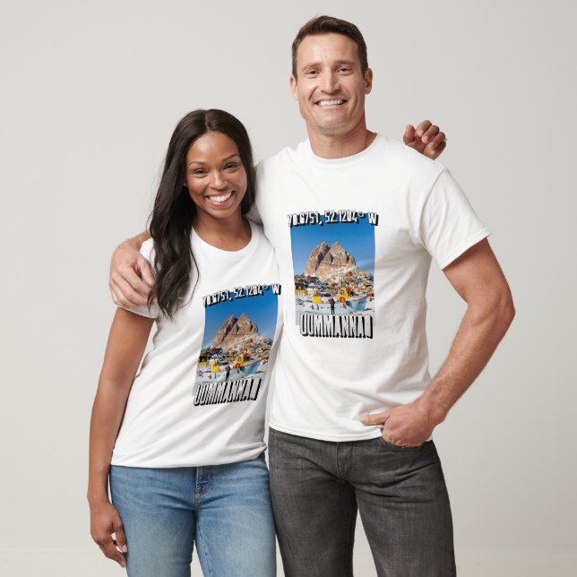 Grönland Uummannaq Arktis Reiseziel T-Shirt (Unisex)