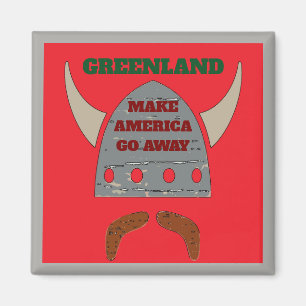 GRÖNLAND, Viking Head Magnet