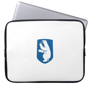 Grönland Wappen Landes Symbol Emblem Flagge Den Laptopschutzhülle