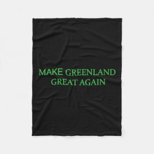 Grönland wieder groß machen Green Trump Meme Mens  Fleecedecke