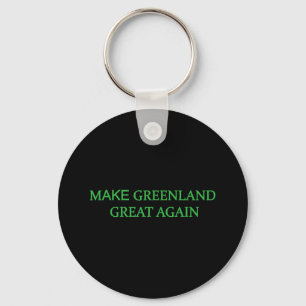 Grönland wieder groß machen Green Trump Meme Mens Schlüsselanhänger