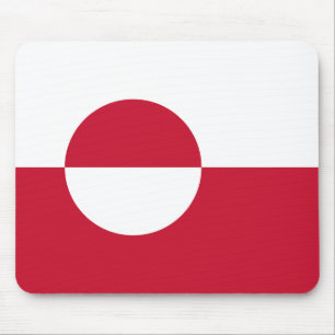 Grönlandflagge Mousepad