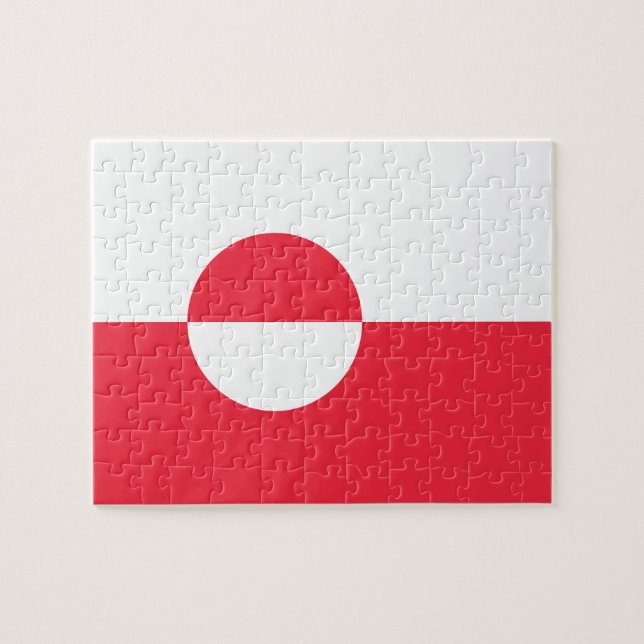 Grönländische Flagge (Horizontal)