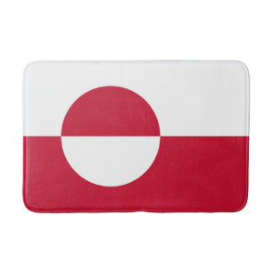 Grönländische Flagge Badematte