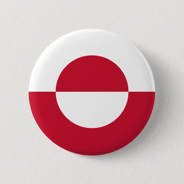 Grönländische Flagge Button (Vorderseite)