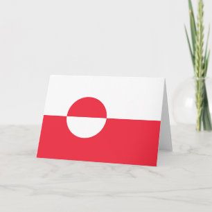 Grönländische Flagge Dankeskarte
