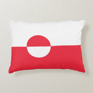 Grönländische Flagge Dekokissen