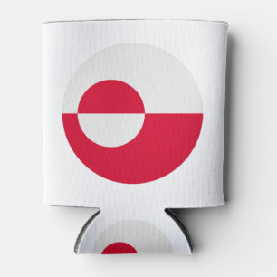 Grönländische Flagge Dosenkühler