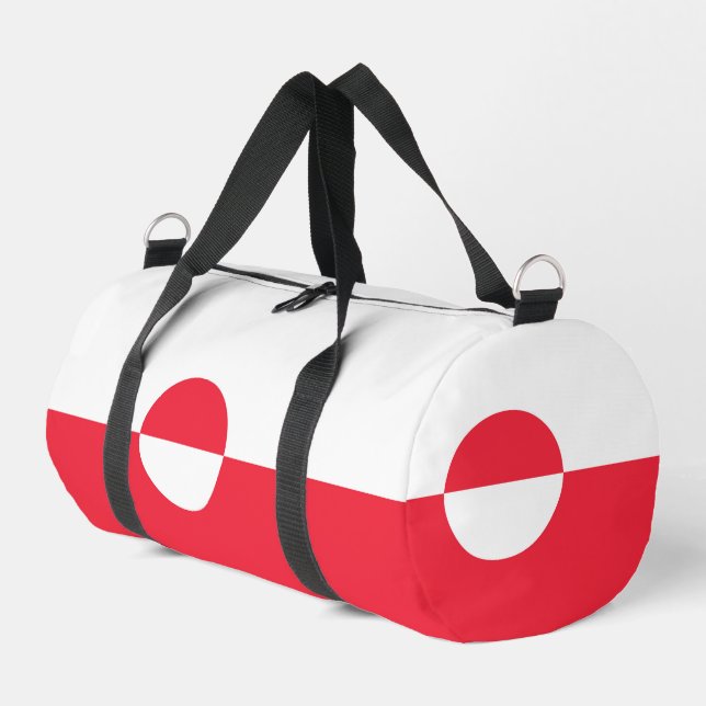 Grönländische Flagge Duffle Bag (Linke Seite)