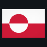 Grönländische Flagge Fotodruck<br><div class="desc">Patriotische Flagge Grönlands.</div>
