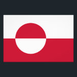Grönländische Flagge Fotodruck<br><div class="desc">Patriotische Flagge Grönlands.</div>