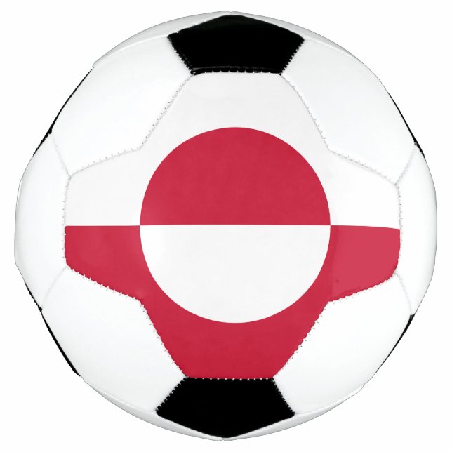 Grönländische Flagge Fußball (Vorderseite)