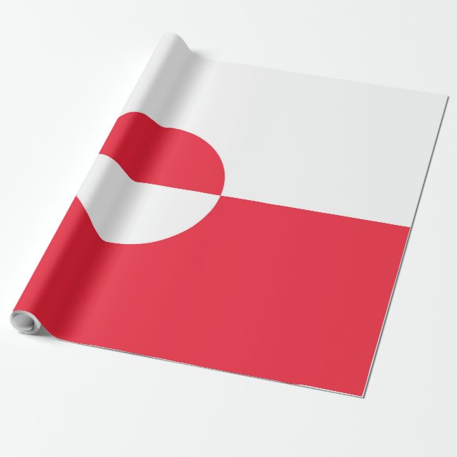 Grönländische Flagge Geschenkpapier (Ungerollt)