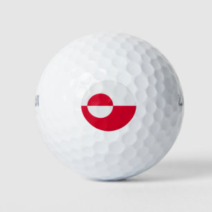 Grönländische Flagge Golfball