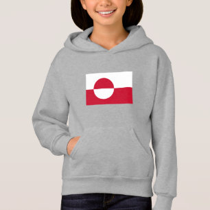 Grönländische Flagge Hoodie