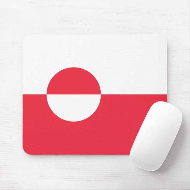 Grönländische Flagge Mousepad (Mit Mouse)