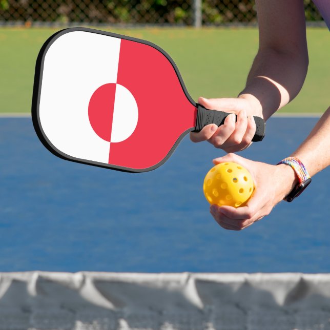 Grönländische Flagge Pickleball Schläger (InSitu)