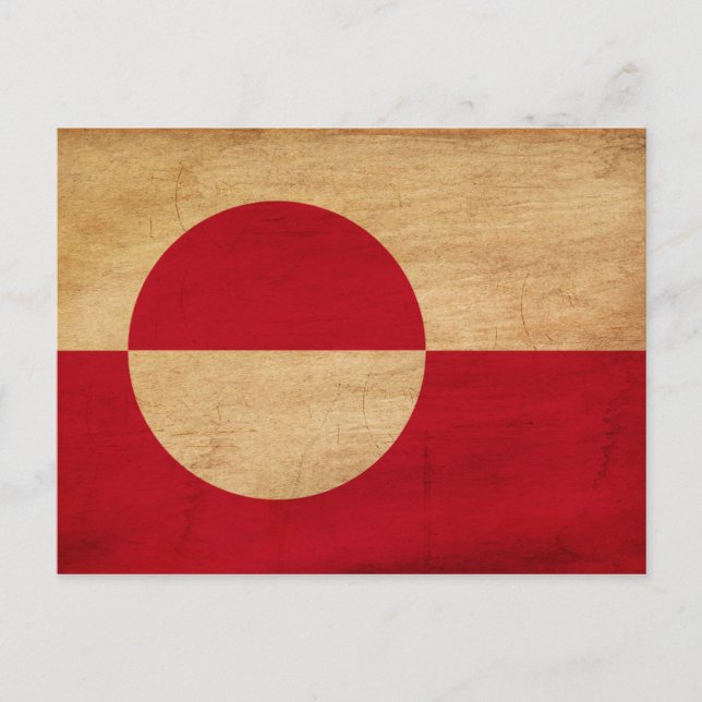 Grönländische Flagge Postkarte (Vorderseite)