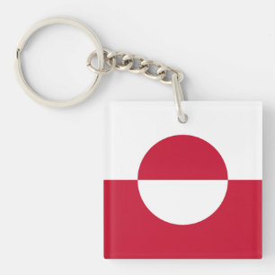Grönländische Flagge Schlüsselanhänger