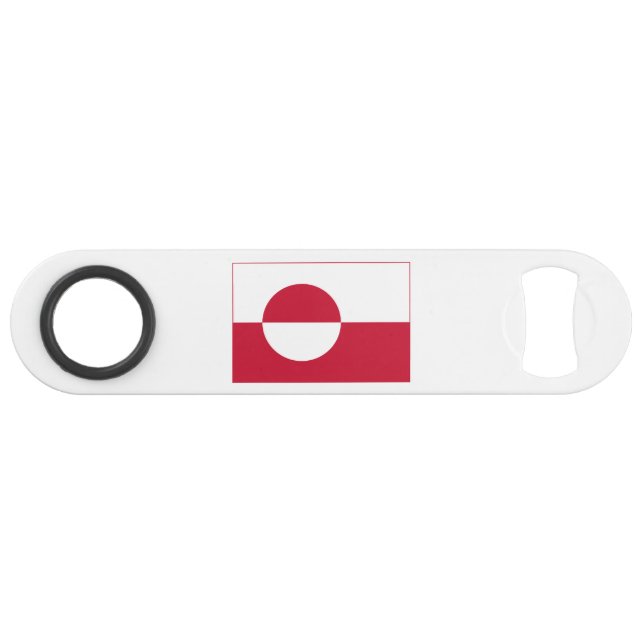 Grönländische Flagge Speed Flaschenöffner (Vorderseite (Horizontal))
