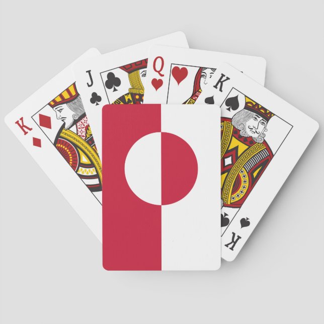Grönländische Flagge Spielkarten (Rückseite)