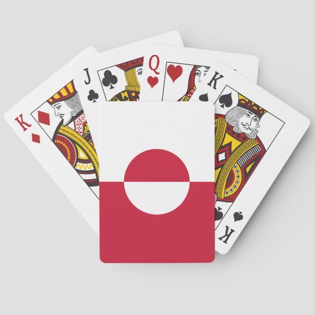 Grönländische Flagge Spielkarten (Rückseite)