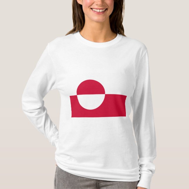 Grönländische Flagge T-Shirt (Vorderseite)