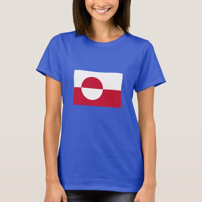 Grönländische Flagge T-Shirt (Vorderseite)