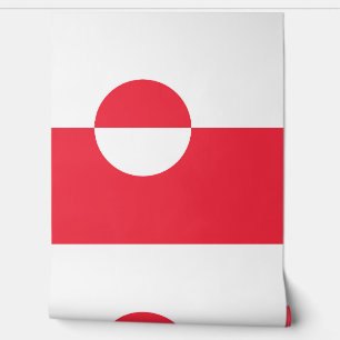 Grönländische Flagge Tapete