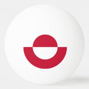 Grönländische Flagge Tischtennisball
