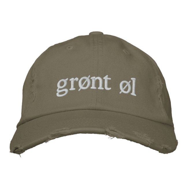 Grønt øl bestickte baseballkappe (Vorderseite)