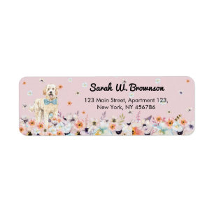 Groodle Goldendoodle Rosa Blume