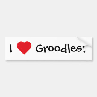 Groodles! Autoaufkleber