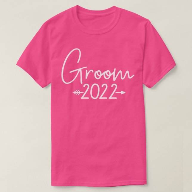 Groom 2022 für Hochzeit oder Junggesellen T-Shirt (Design vorne)