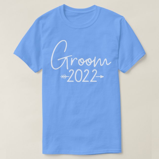 Groom 2022 für Hochzeit oder Junggesellen T-Shirt (Design vorne)