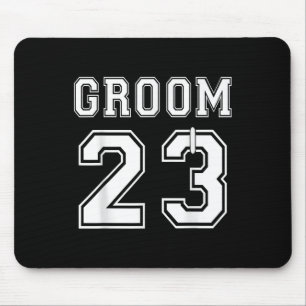 Groom 2023 Engagement Party Matching Honeymoon Jus Mousepad