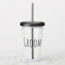 Groom  acryltrinkbecher