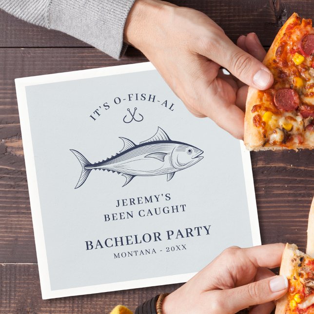 Groom Bachelor Party Angeltour Wochenende Serviette (Von Creator hochgeladen)