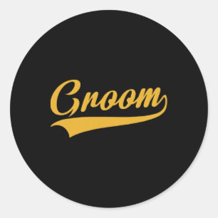 Groom - Bachelor Party - Hochzeit Runder Aufkleber