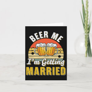 Groom Bachelor versorgt Party Hochzeit Karte